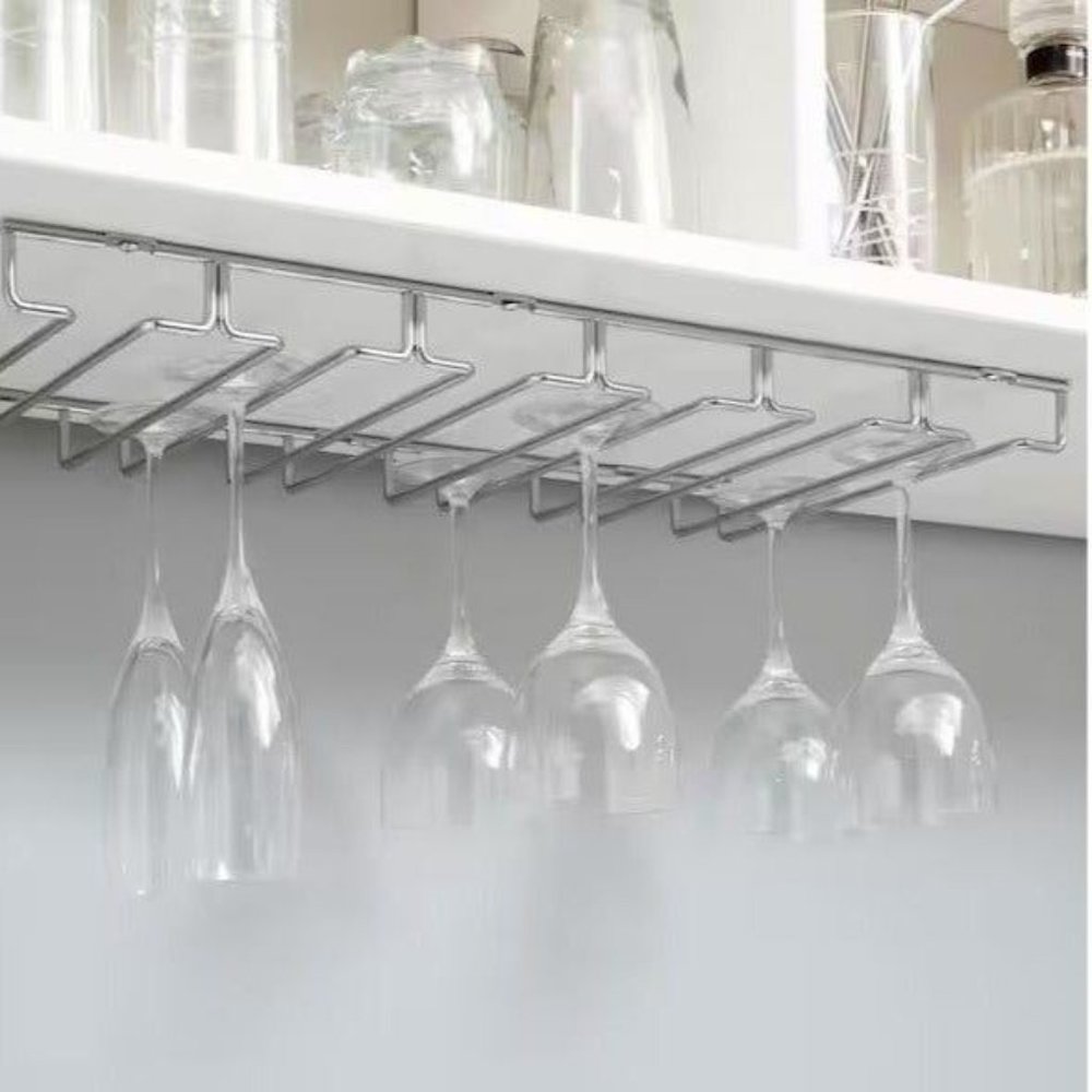 Under Cabinet Mounted Wine Glass Holder